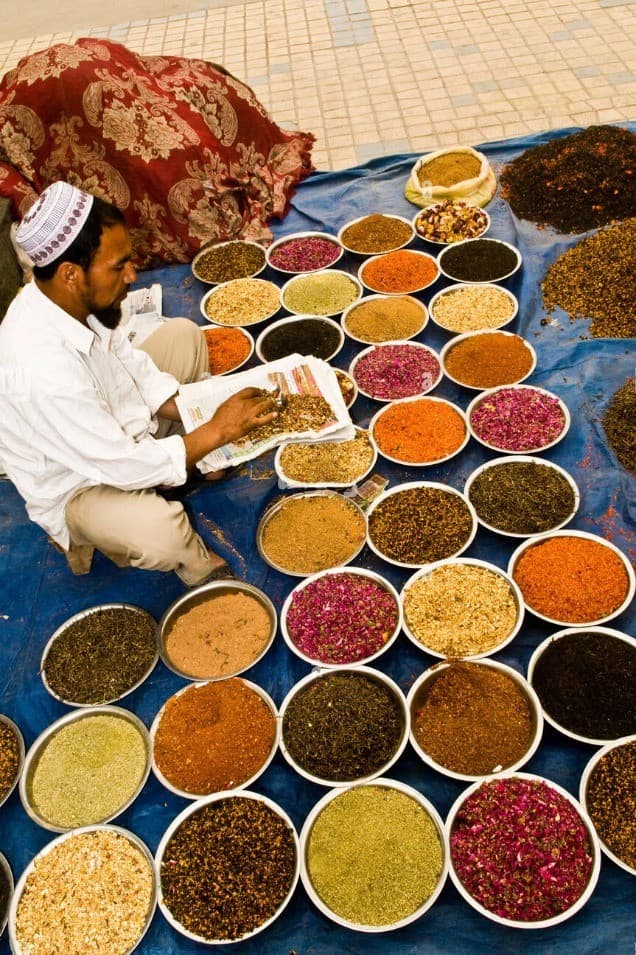 Spiced lamb dishes